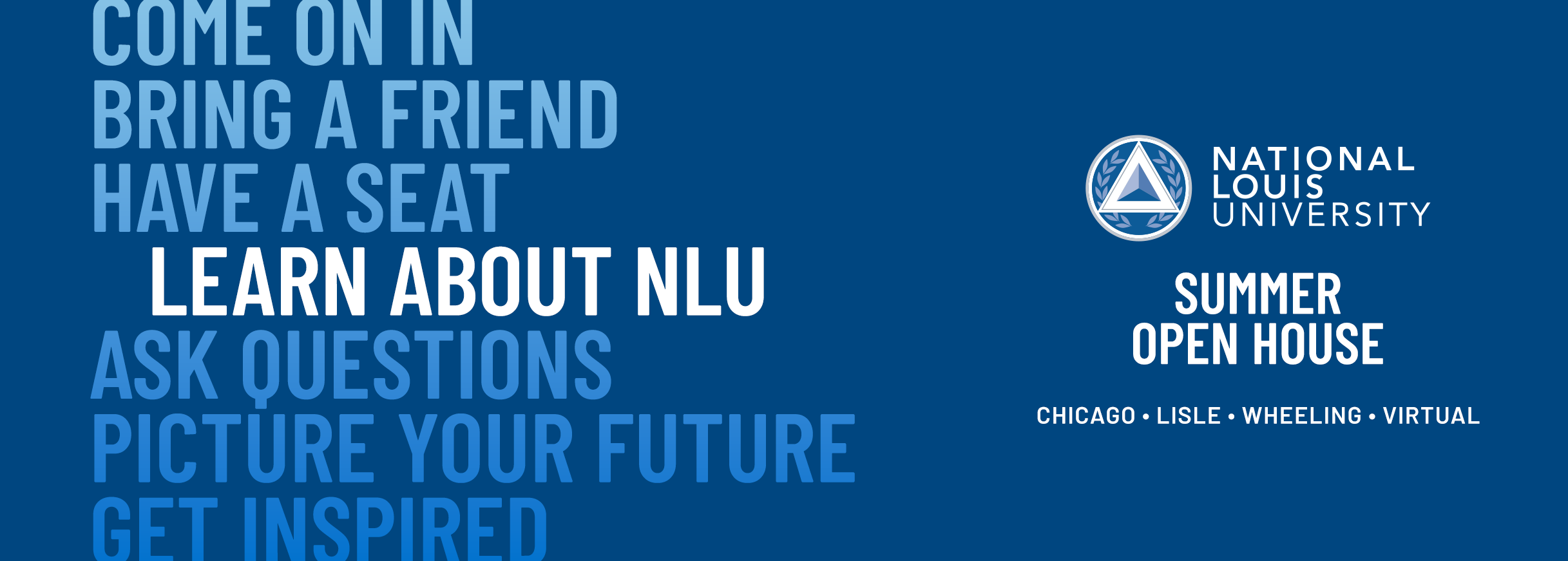 National Louis University Summer 2026 Open House