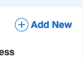Screenshot of the location of the add new link in the update email page